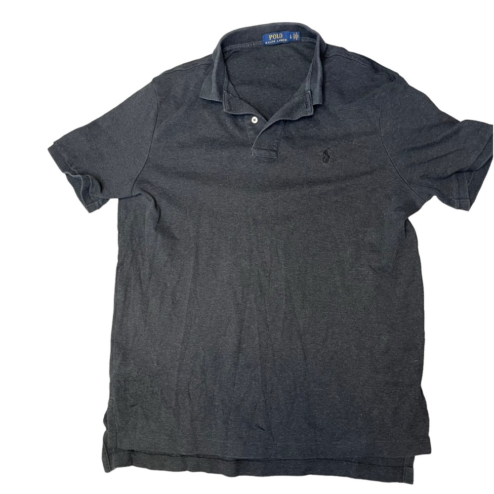 Polo Ralph Lauren Dark Gray Short Sleeve Polo Shirt Size Large Men's